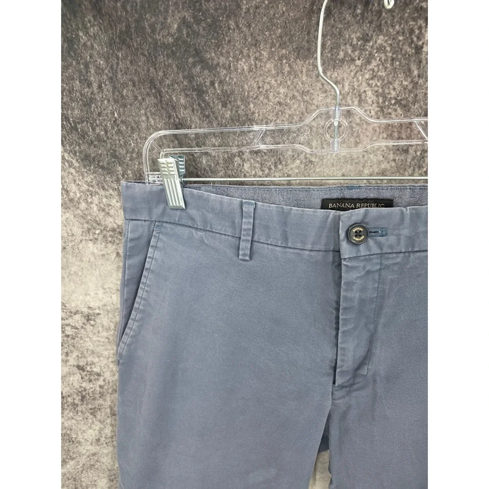 Banana Republic Mason Chino Pants Mens 33 X 30 Blue Straight Leg Casual Office